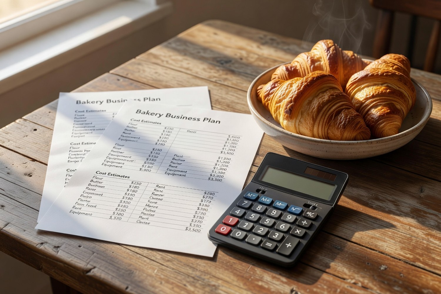 Planning bakery business financing and equipment costs