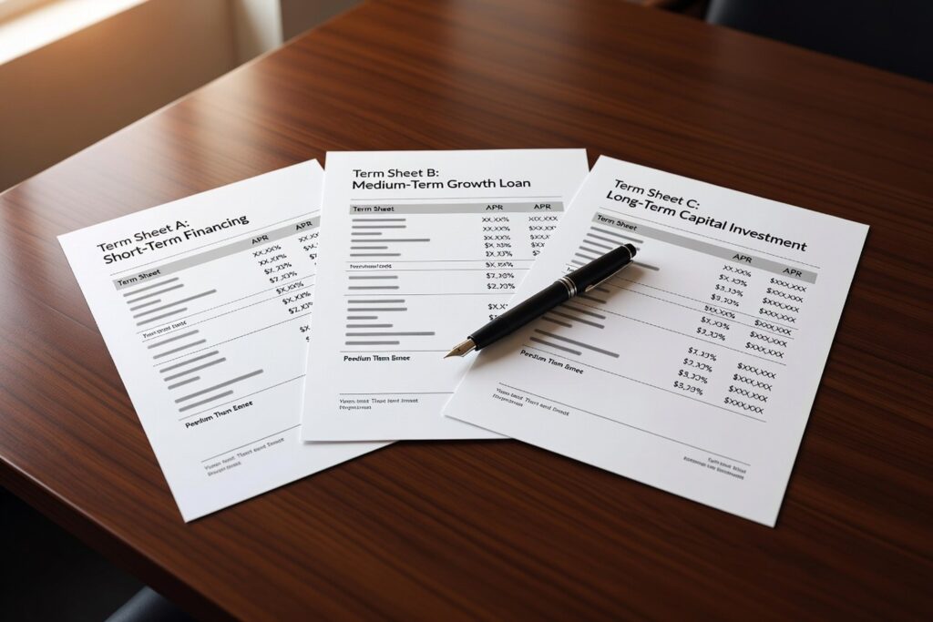 Side-by-side comparison of fast business loan rates terms and funding speed