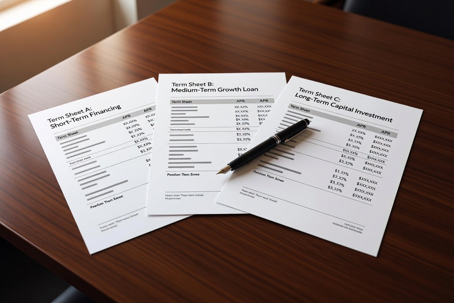 Side-by-side comparison of fast business loan rates terms and funding speed