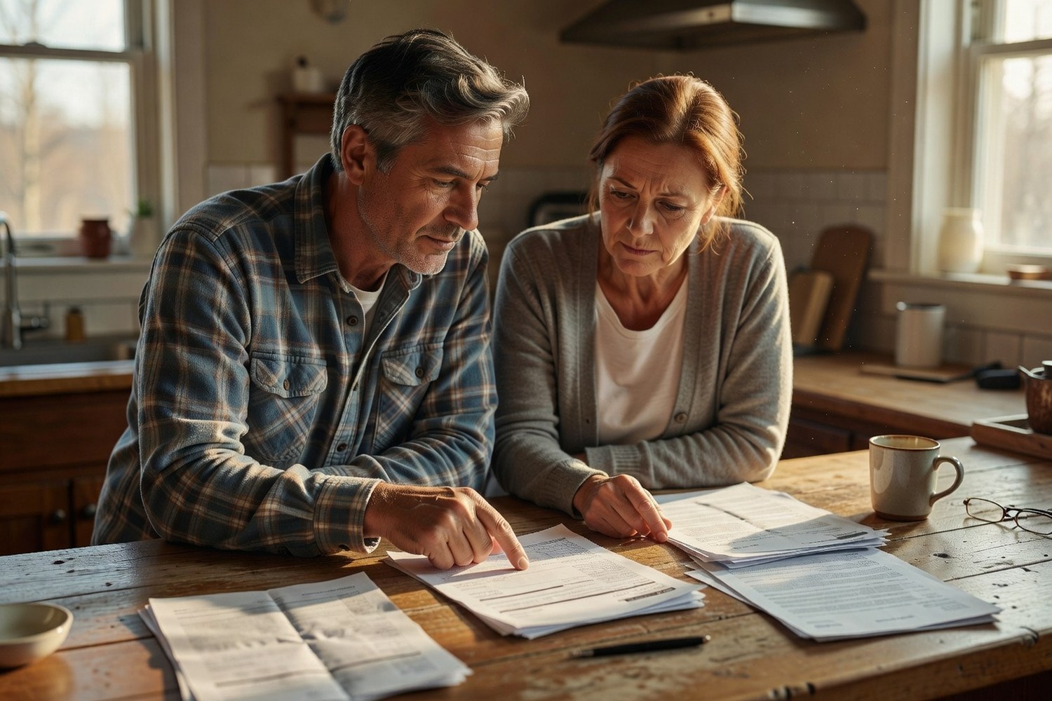 Couple comparing credit card costs with personal loan offer to find the cheaper option