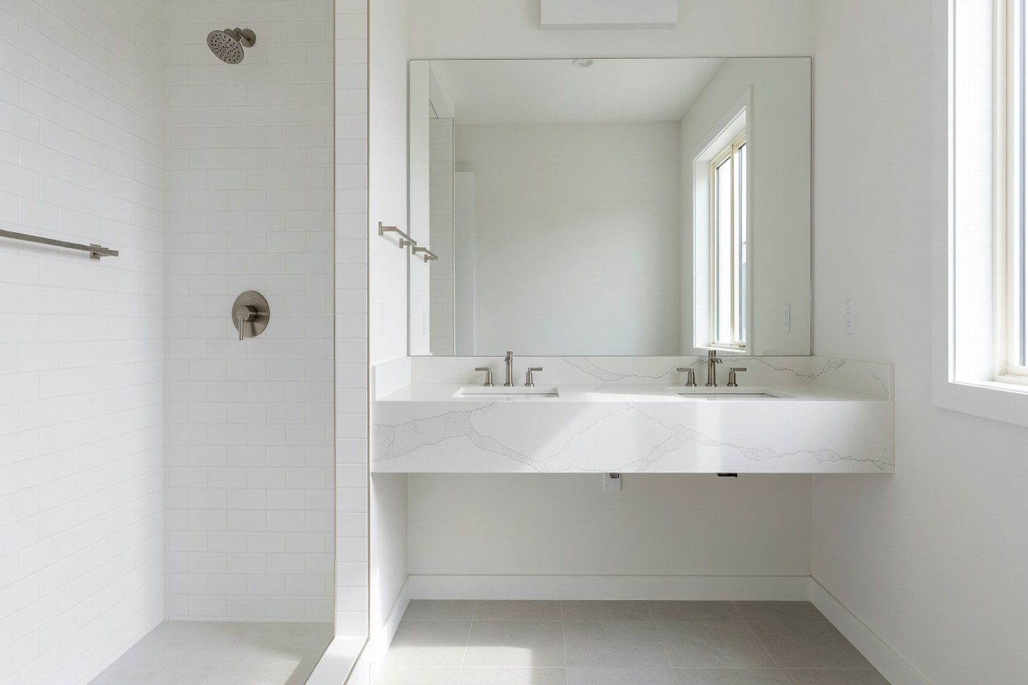 Completed bathroom remodel showing the results of home renovation financing