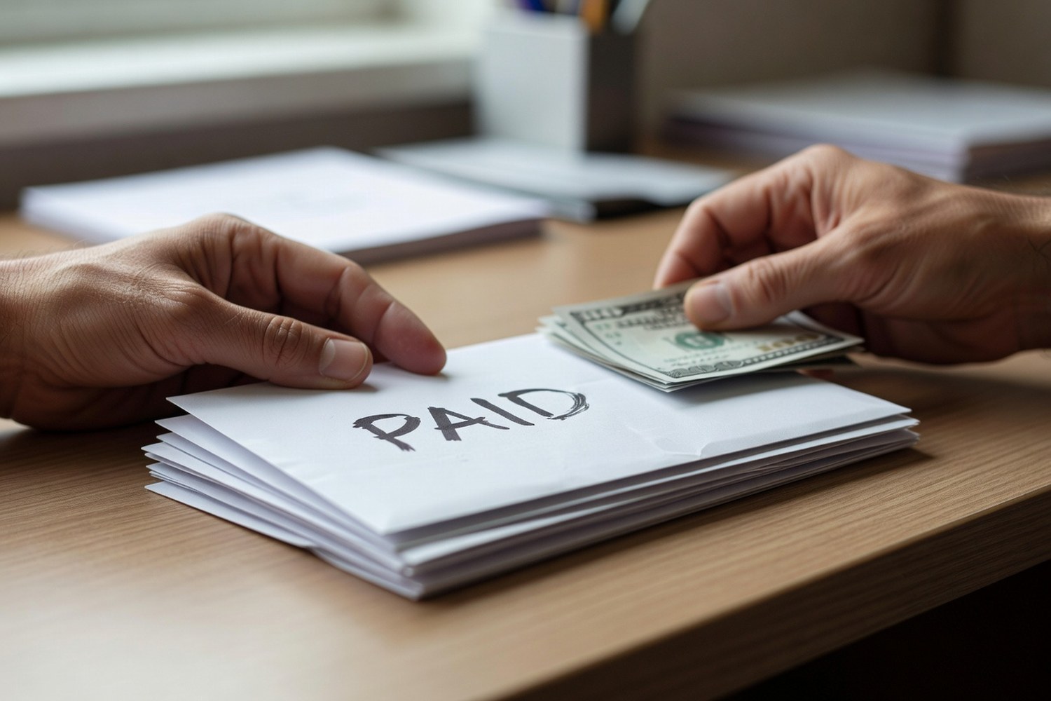 Organizing bills representing debt consolidation with LendingClub personal loan