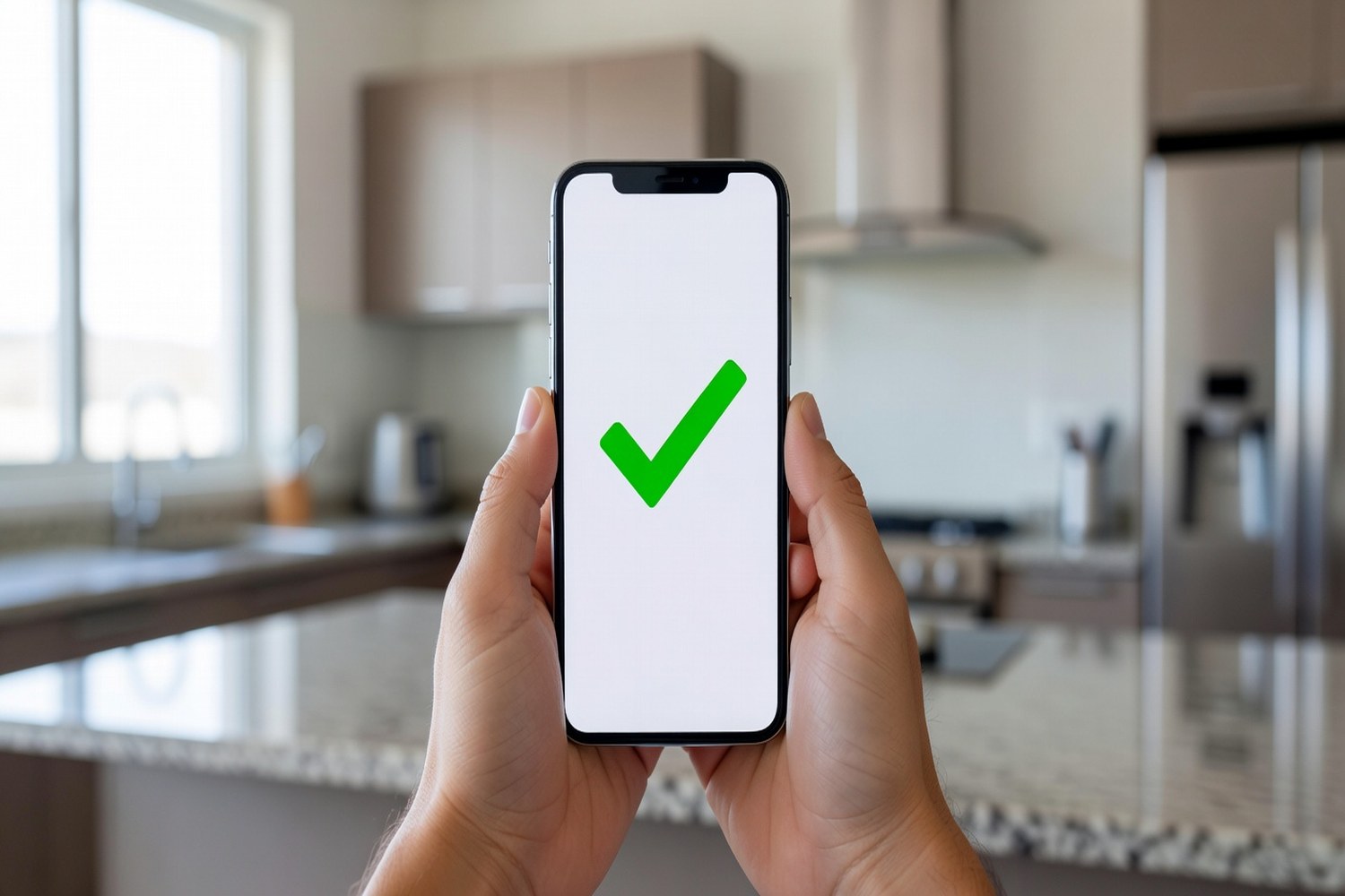 Smartphone showing loan approval representing LightStream same-day funding and competitive rates