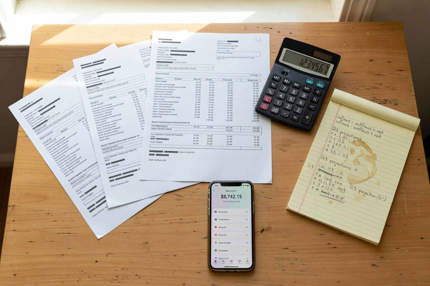 Business bank statements and cash flow calculations for payroll loan qualification