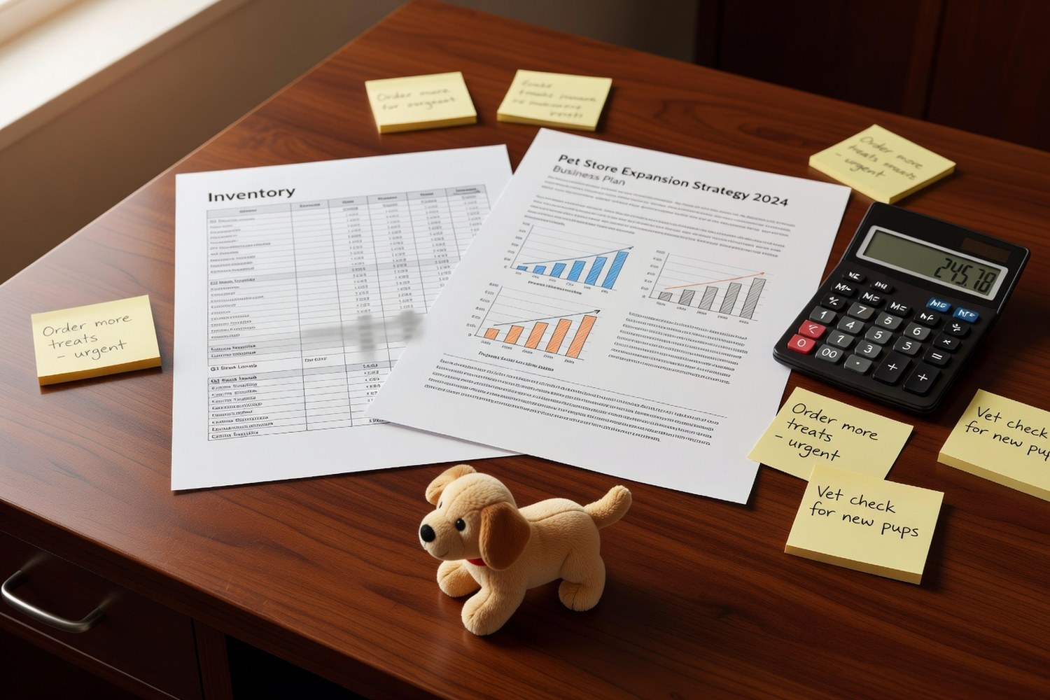 Planning pet store business financing with loan comparison