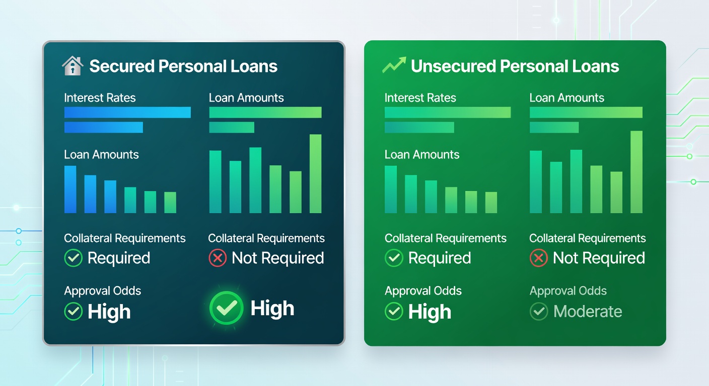 Best Egg secured vs unsecured personal loan comparison infographic